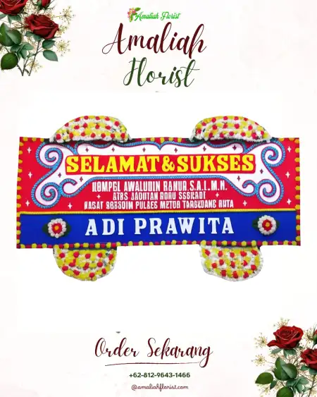 Papan Bunga Ucapan Selamat Biuk