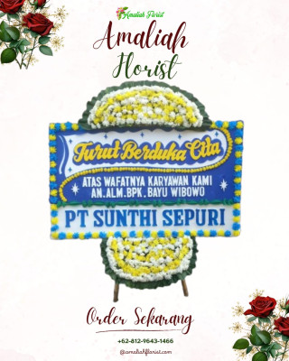 Papan Bunga Duka di Biuk